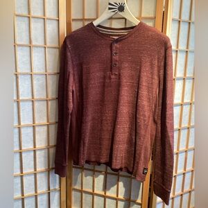 Express Waffle Long Sleeve Henley Men's Size Large